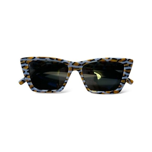 SAINT LAURENT  VIOLET/GREY Tortoise Shell Cat Eye Sunglasses main image 5